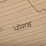 Punjab Map Shawl | Gurmukhi Indian Lohi | Punjabi Alphabet