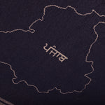 Punjab Map Shawl | Gurmukhi Indian Lohi | Punjabi Alphabet