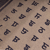 Punjab Map Shawl | Gurmukhi Indian Lohi | Punjabi Alphabet